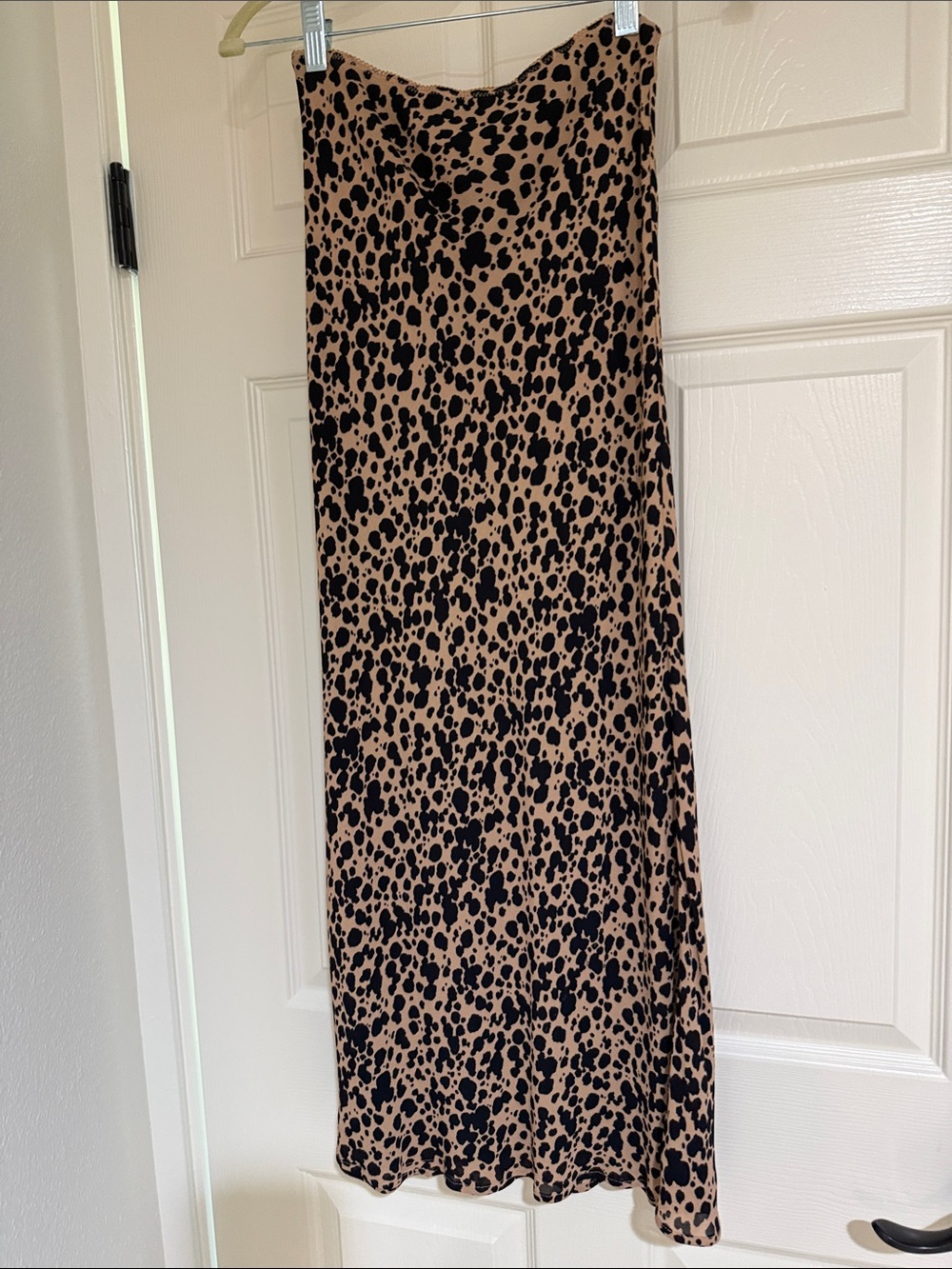 Reformation Beige and Black Animal Print Maxi Skirt never worn!!